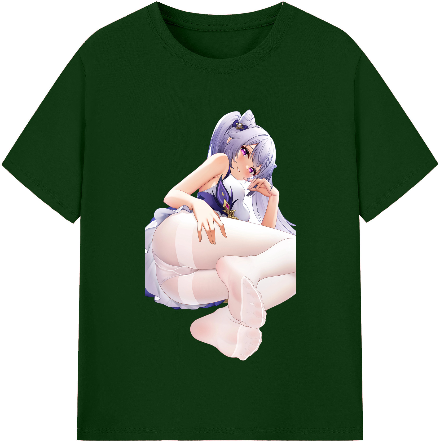 げんし神 刻晴 こくせい genshin Kokusei 綿100％半袖Tシャツ（フロントプリント）